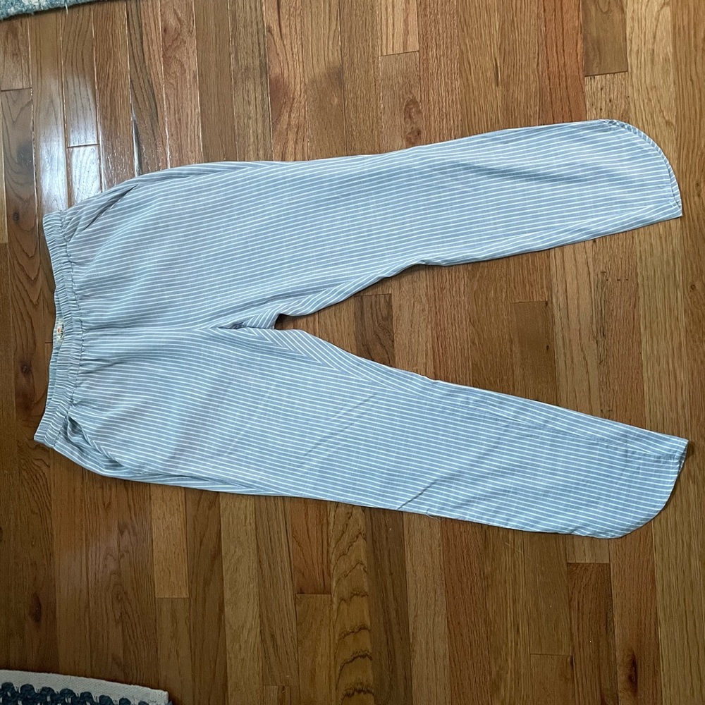 Marine Layer Allison Pant Medium Blue and white stripe